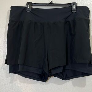 Mono B black athletic shorts. Size 3XL